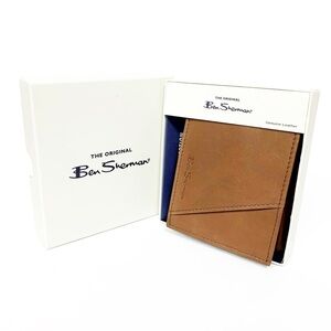 Ben Sherman Light Brown Leather RFID Wallet with Gift Box
